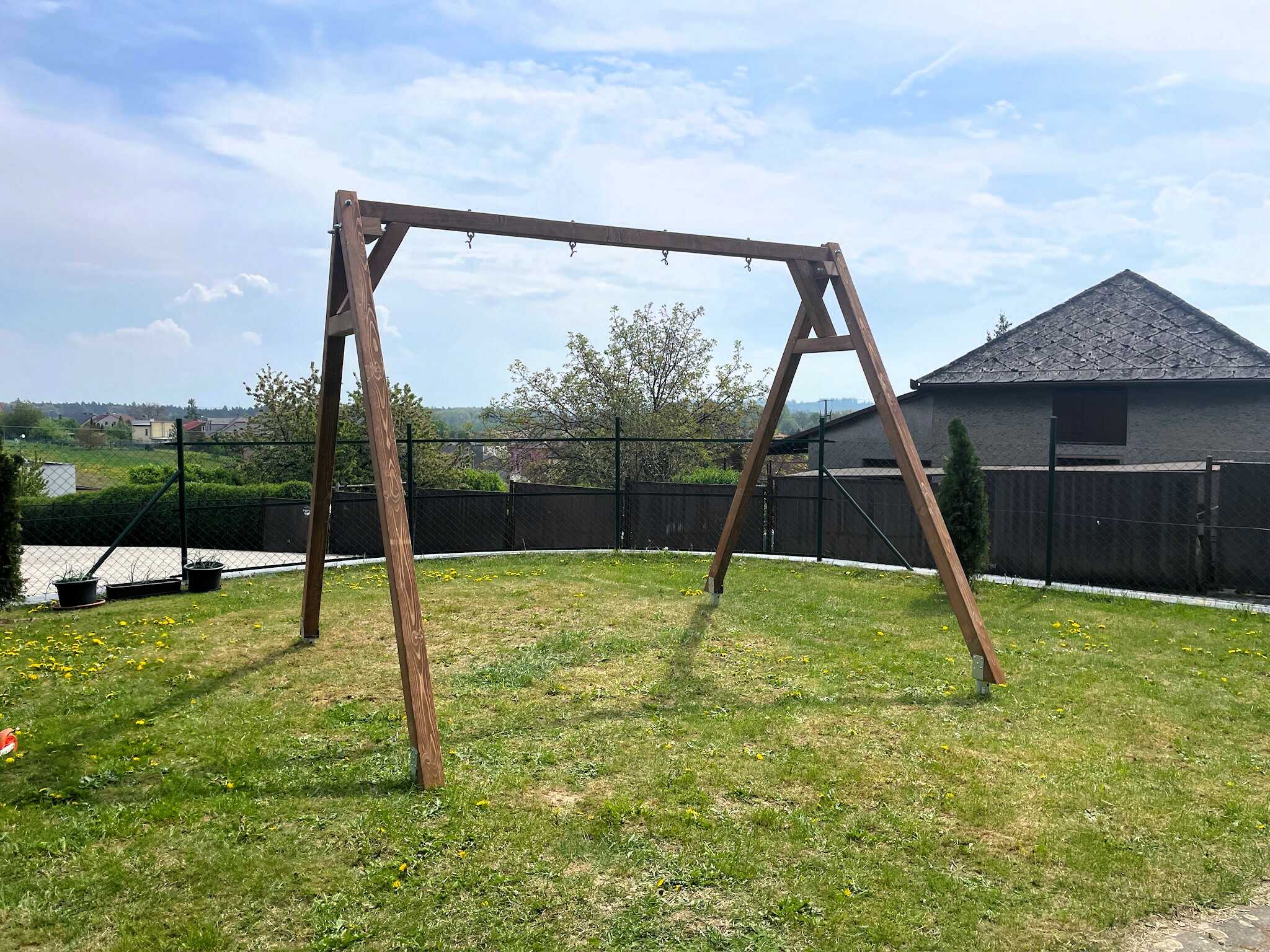 Zahradní houpačka - konstrukce pro dvě závěsné houpačky - Image 25
