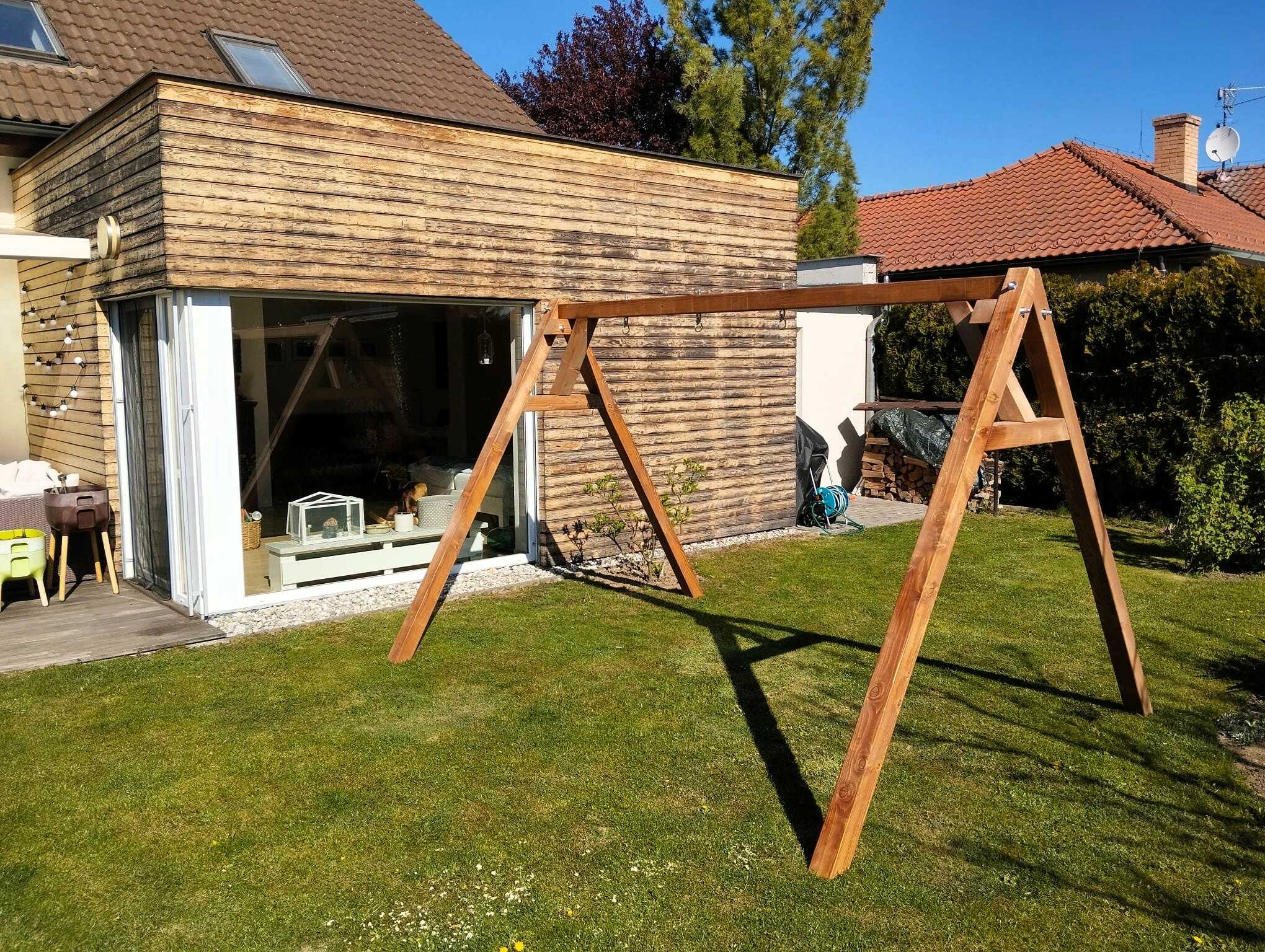 Zahradní houpačka - konstrukce pro dvě závěsné houpačky - Obrázek 25