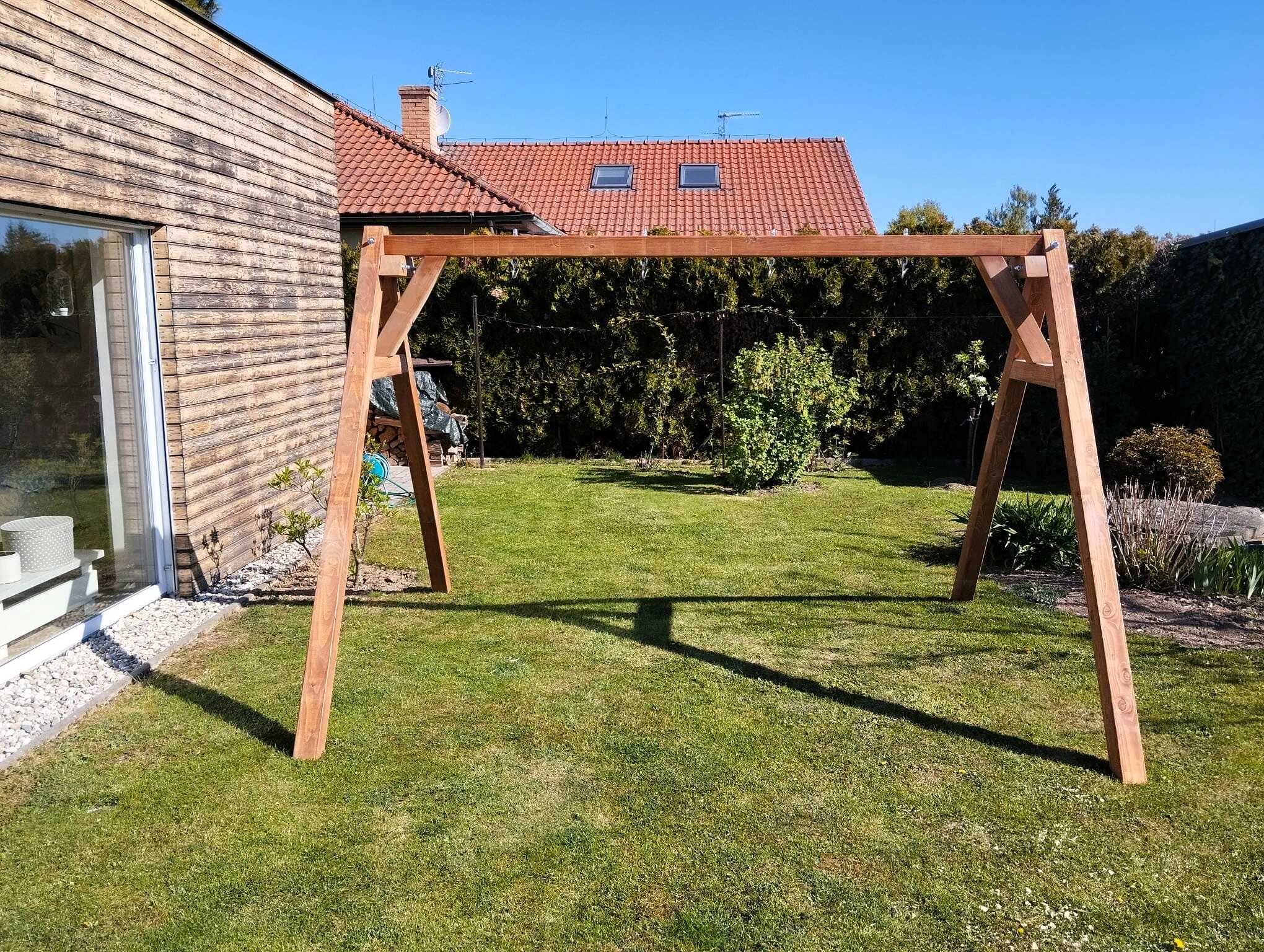 Zahradní houpačka - konstrukce pro dvě závěsné houpačky - Obrázek 23